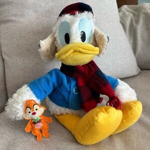 Disney Parks plush Donald Duck Winter Wishes stuffed animal Christmas holiday